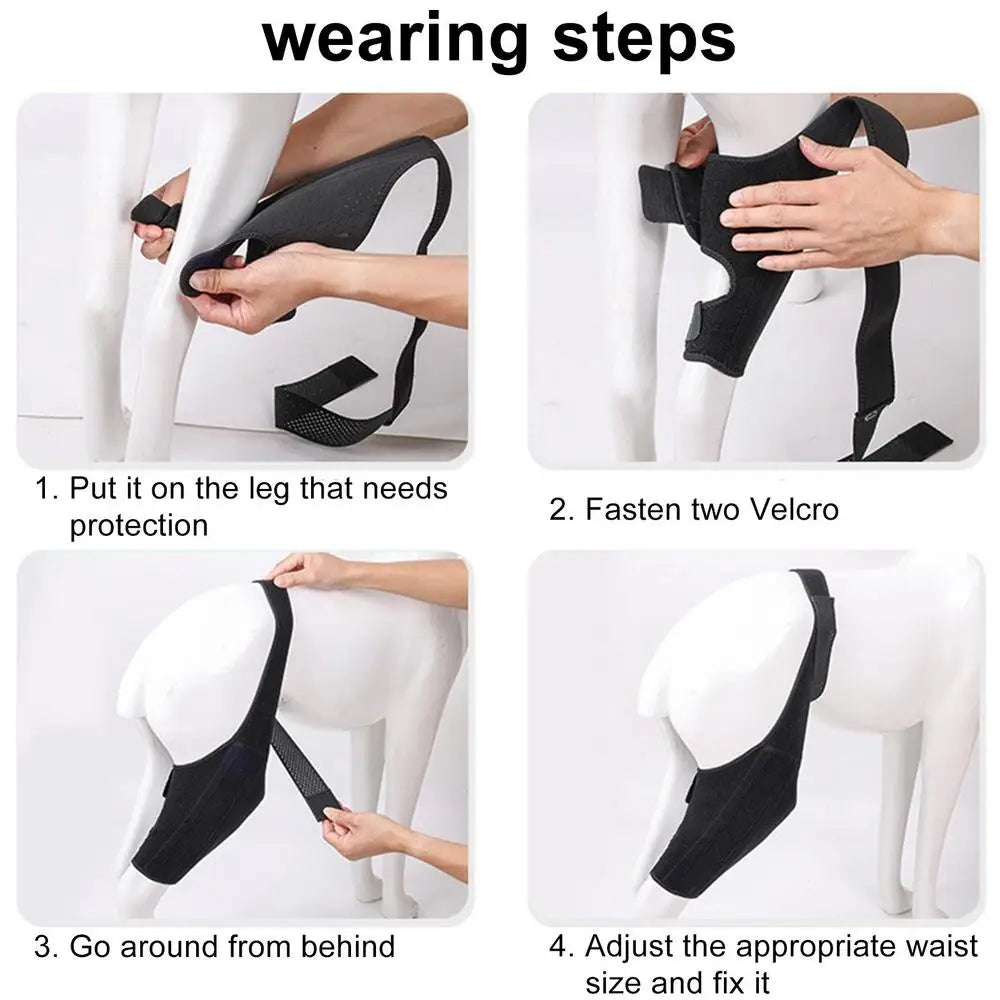 Dog Knee Brace Large Dog Rear Leg Support Breathable Back Leg Support With Metal Strip High Elasticity Leg Protector Senior Dogs