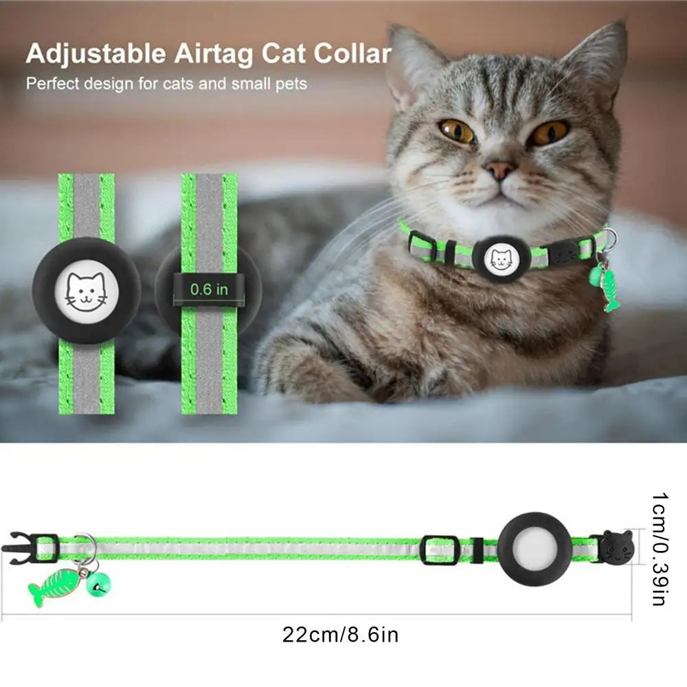 Small Dog Collar Adjustable Dog Collar with Safety Buckle Pet Luminous Collar for Night Walking Pet Nest Wearing for Dogs Cats