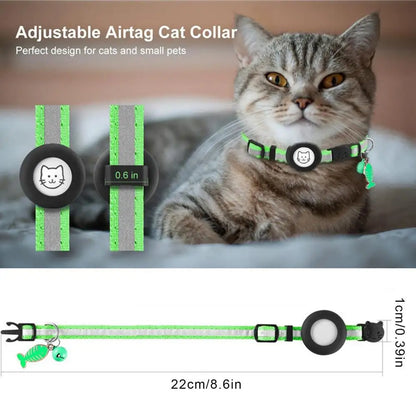 Small Dog Collar Adjustable Dog Collar with Safety Buckle Pet Luminous Collar for Night Walking Pet Nest Wearing for Dogs Cats