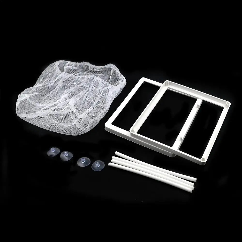 Fish Breeder Box with Suction, Aquarium Hatcher, Mesh Box, Juvenile Fish Separation Net, Tank Incubator Box, Fry Hatchery, DIY