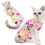 Cat Weaning Sterilization Suit Small Dog Cats Jumpsuit Anti-lick Recovery Clothing After Surgery Cute Print Pet Care Clothes