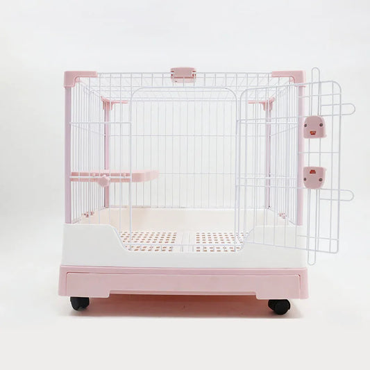 wholesale cheap large metal wire pet rabbit transport cage