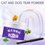 60g Pet Tear Stain Remover Powder  Dogs Cats Eye Cleaner Tear Stain Powder With Brush Pet Eye Risen Natural Safe Dog Eye Wash