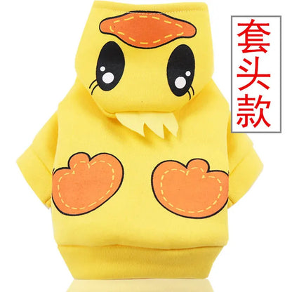 New Dog Clothes Autumn Winter Pet Products Pets Coats Soft Cotton Hoodies For Small Dogs Chihuahua Clothes Cartoon Pet Outfit