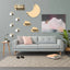 Cat Climbing Shelves Wall Mounted Platform and Hammock with Scratching Post Cat Pet Wooden Furniture for Sleeping and Playing