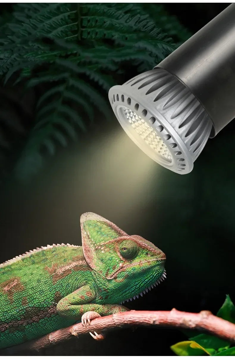 Reptile UVA UVB LED Light Turtle Sunbathe Heat Lamp Full Spectrum 5.0 10.0 Sun Lamp Sunbathe Heat Lamp for Lizard Reptiles