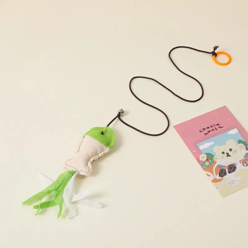 Fish Cat Toy Interactive Cat Toy Cat Toys With Bell For Indoor Outdoor Cats Interactive Fishing Stitchable Toy Interactive Game