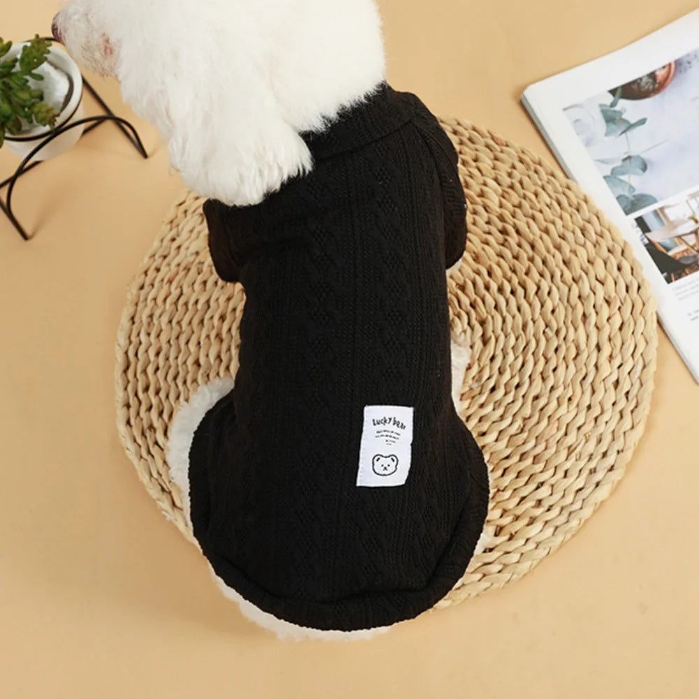 Classic Puppy Dog Knitting Sweater Winter Warm Pet Clothes for Small Dogs Chihuahua Yorkshire Pullovers mascotas Clothing Outfit