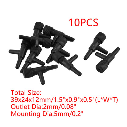 UXCELL Fish Tank Air Line Tubing Volume Control Valve 2 ways Aquarium Connector Pump Flow Pipe Valves Tube Hose Accessories