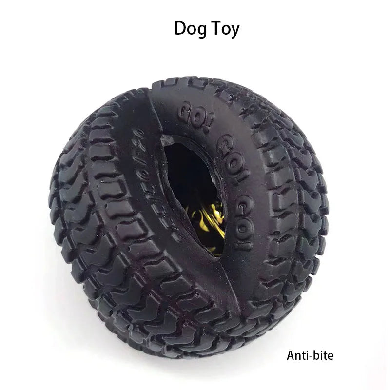 Anti-bite Solid Dog Toys Ball Pets Dogs Bell Ball Toys Pet Training Cat Toy Ball Puppy Interactive Play Toy Pet Accessories