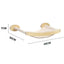 Solid Wood Wall-mounted Cat Climbing Frame Set with Cat Sleeping Nest Cat Tree and Wall Hanging Climbing Column for Kitten
