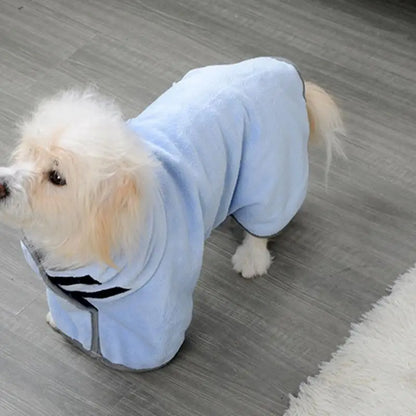 Dog Towel Wrap Dog Bath Towel Robe Super Absorbent Machine Washable Fast Drying Soft Lightweight Dog Drying Coat For Poodle