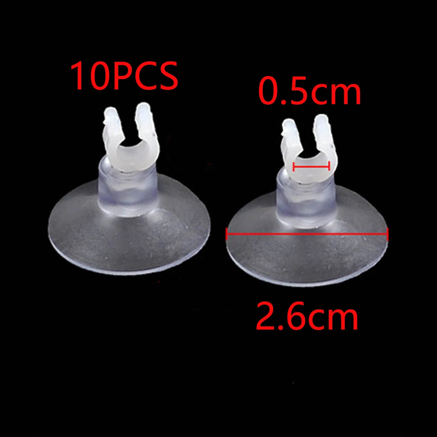 UXCELL Aquarium Clear Suction Cup Airline Tube Holders Clips Air Line Pipe Wire Holder Used Sucker Fish Tank Pump Accessories