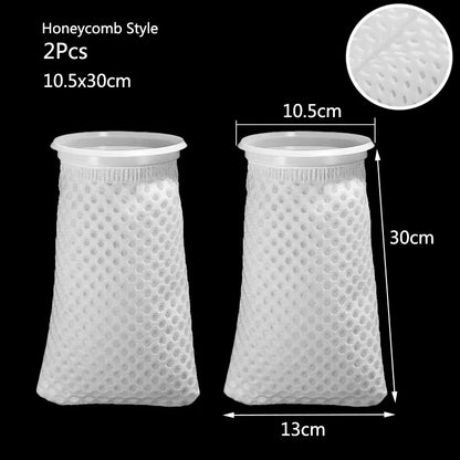 Anti Overflow Aquarium Filter Bag with Frame Washable Reusable Mesh Foam Carpet Sock Bag for Fish Marine Filtration System Hot
