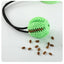 Interactive Suction Cup Dog Toy with Sound and Treat Dispensing - Durable Rubber Ball for Training and Tug-of-War Fun