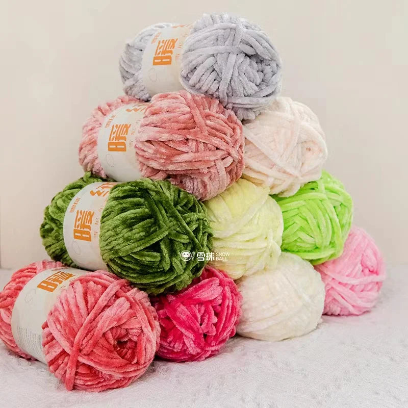 Ruyi bird warm fleece thick wool handmade DIY crochet woven golden velvet hook shoe thread wool ball