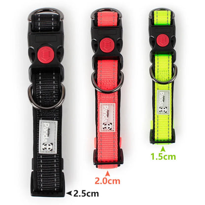 Adjustable Dog Collar Comfortable Soft Foam Padded Reflective Nylon Dog Collar with Double D Rings for Small Medium Large Dogs
