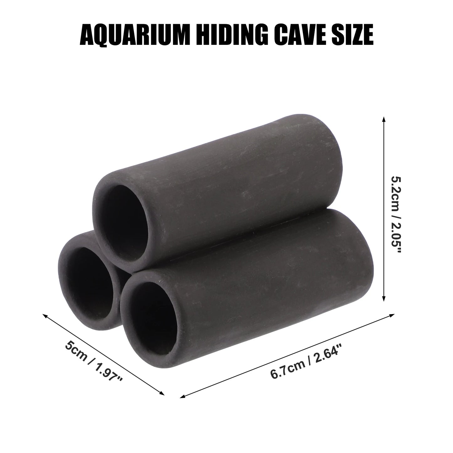 UXCELL Aquarium Hideaway Rock Cave Decoration Parts Resin Fish Shrimps Shelter Pottery House Canister Fish Tank Accessories