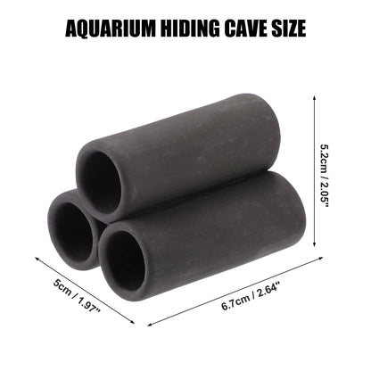 UXCELL Aquarium Hideaway Rock Cave Decoration Parts Resin Fish Shrimps Shelter Pottery House Canister Fish Tank Accessories