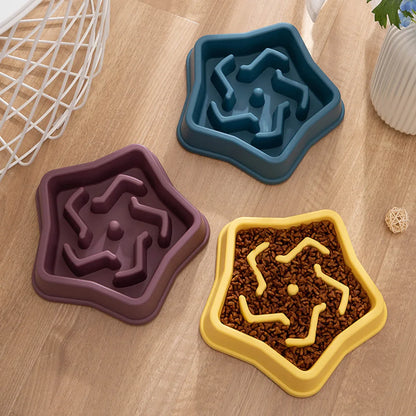 Dog Puppy Slow Feeder Bowl Non Slip Puzzle Bowl Anti-Gulping Dog Slower Food Feeding Dishes Pet Bowl for Large Medium Small Dogs