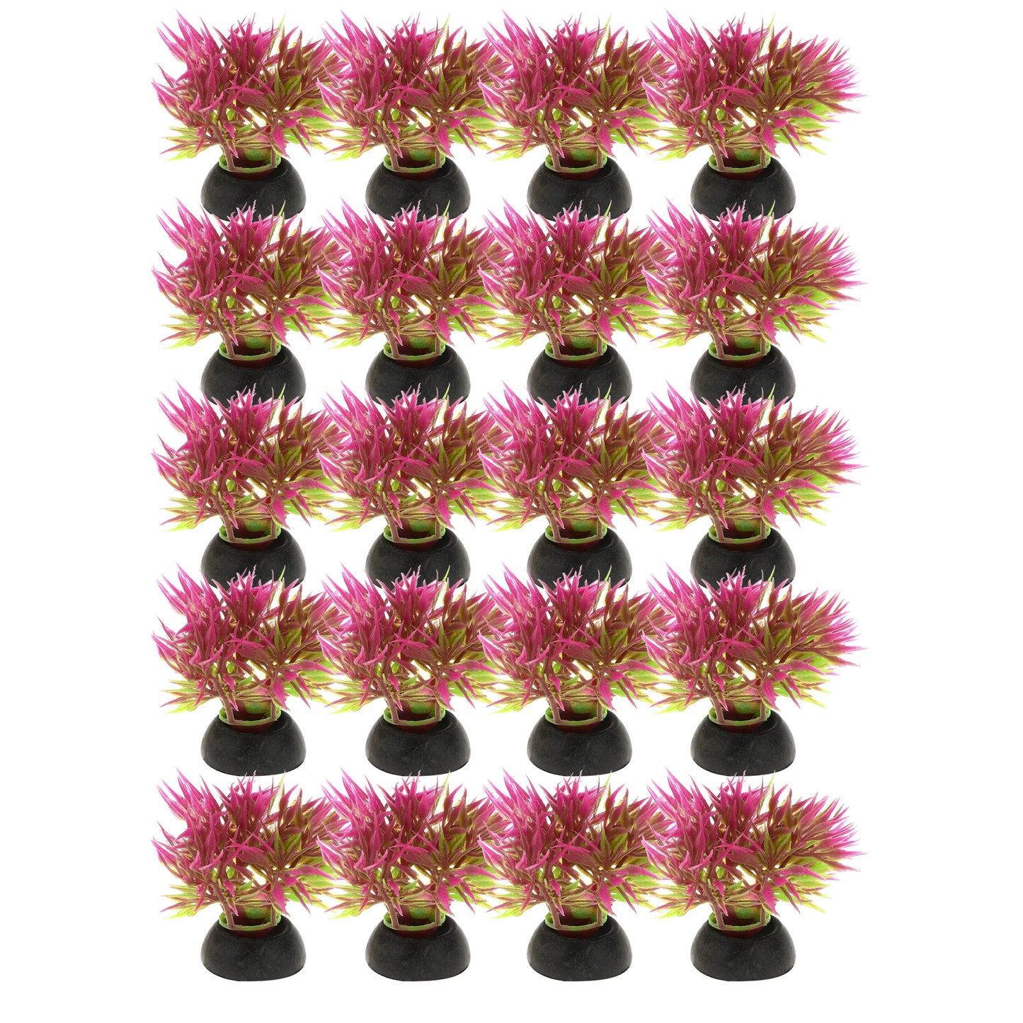 UXCELL 10/20 Pcs Aquarium Artificial Plastic Plants Water Weeds Ornament Fish Tank Plant Flower Grass Decoration Accessories