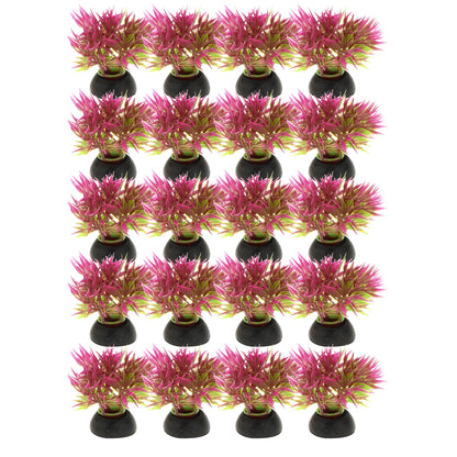 UXCELL 10/20 Pcs Aquarium Artificial Plastic Plants Water Weeds Ornament Fish Tank Plant Flower Grass Decoration Accessories