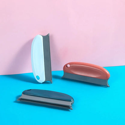 Hair cleaning brush Pet soft rubber tooth comb sticky hair dispenser soft silicone tricolor hair removal brush pet products