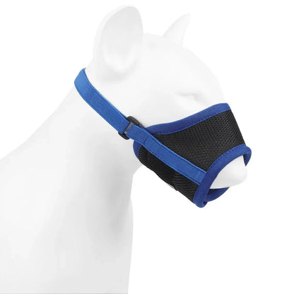 Adjustable Anti Bark Bite Mesh Muzzle for Dogs Pet Mouth Muzzle Stop Chewing for Puppies Nylon Belt Dog Accessories Pet Products