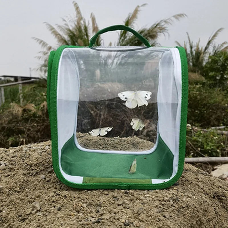 Collapsible Insect Cage Mesh Habitat Bird Butterfly Mantis Stick Grid Breeding Cricket Net Cloth Farm Cocoon Silkworm Hatch Cage