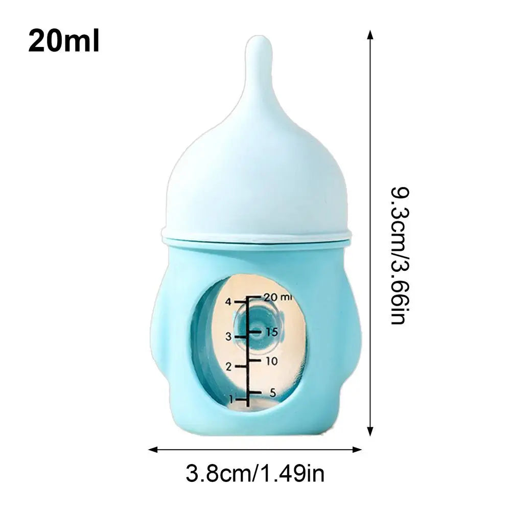 Pet Nursing Bottle Nursing Kitten Feeder Anti-Choking Silicone Feeding Nipple Small Animals Feeder with Visual Scale for Guinea