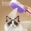 Pet Steamer Brush USB Rechargeable Cat Steamy Brush Dogs Cats Pet Hair Removal Self-Cleaning Comb for Long and Short Hair
