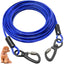 Double-headed Dog Tie Out Cable Leash, Long Steel Wire Rope, Outdoor Dogs Straps, Adjustable Running Rope Supplies