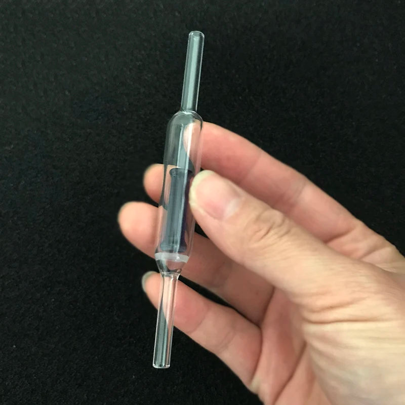 1Pcs Glass One Way Non-Return Check Valve Aquarium Air Pump Accessories Compatible with 4mm Air Pipe Transparent