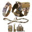 Tactical Dog Harness Leash Collar Molle Pouches for Medium Large Dogs Training Military Pet Vest Adjustable Service Dog Harness