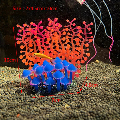 Artificial Underwater Coral Aquarium Fish Tank Simulation Decoration Aquarium Backgrounds Plants Water Flower Beautiful New