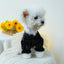 Sweet Princess Female Puppy Summer Clothes Wedding Party Dress for Dogs White Lace French Bulldog Small Medium Pet Cat Clothing