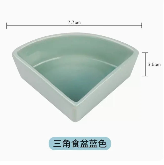 Hamster bowl ceramic chipmunk eating bowl honey squirrel grain bowl hedgehog food bowl food box food bowl feeder