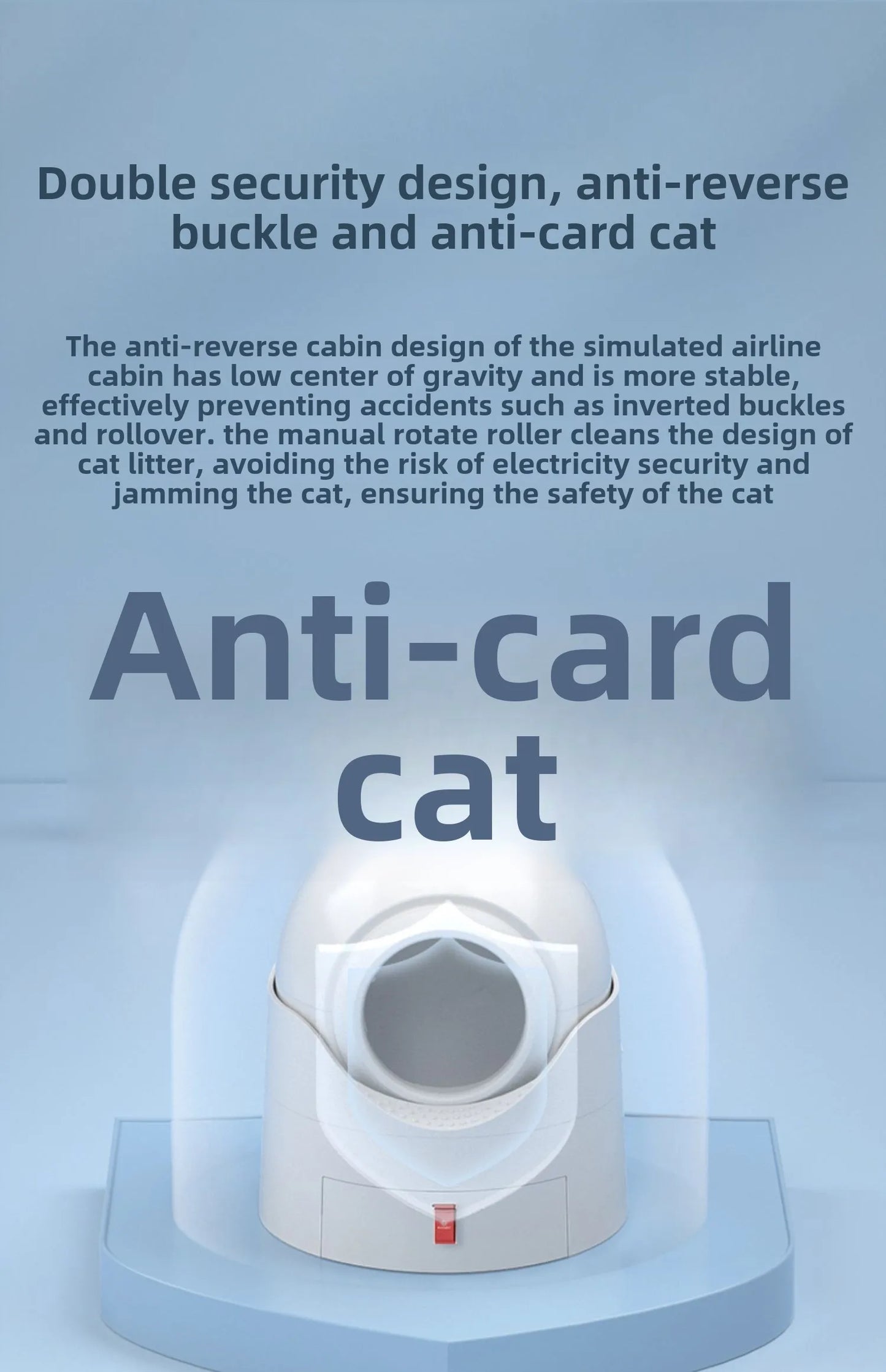 Semi-Automatic Cat Litter Pan Portable Quick Cleaner Semi-Automatic Cat Litter Box Anti-Odor with Litter Splash Bowl