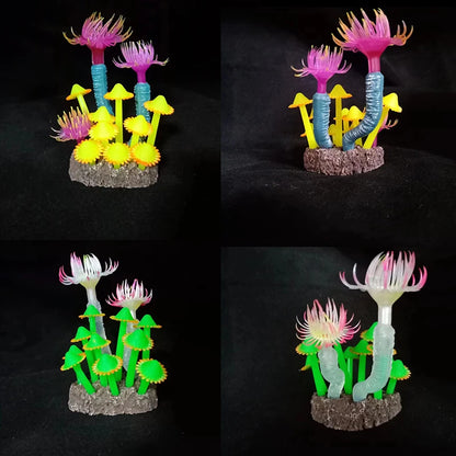 Artificial Underwater Coral  Aquarium Fish Tank Simulation Decoration Aquarium Backgrounds Plants Water Grass Accessories Home