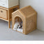 House Pet Bed Roof Kennel Rattan Cat Cat Bed Kitten Puppy Handmade Rattan Bed ins Korean Natural Rattan