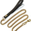 10MM Gold Dog Leash Stainless Steel Metal Chew Proof Dog Lead Chain for Dogs Pet Traction Rope