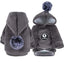 New Soft Cat Dog Pet Clothes Fleece Hooded Hairball Coat Jacket Winter Kitty Small Medium Dogs Cats Cool Pajamas Chihuahua