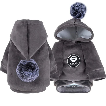 New Soft Cat Dog Pet Clothes Fleece Hooded Hairball Coat Jacket Winter Kitty Small Medium Dogs Cats Cool Pajamas Chihuahua