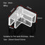 4pcs 5/6/8/10/12/15mm Transparent Anti-collision Fish Tank Corner Protector Adhesive Free Protective Cover Aquarium Accessories