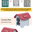 Outdoor kennel with toilet, sun protection in summer, universal in all seasons, outdoor rain-proof dog house, warm in winter, s