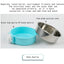 Pet Bowl Can Hang Stationary Dog Cage Bowls Stainless Steel Dog Cat Hanging Bowls Feeding Container for Small Dogs Accessorie