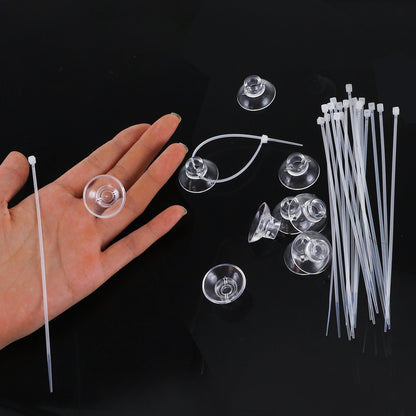 UXCELL Aquarium Suction Cups Clear Suction Cups Suction Cups Airline Tubing Holder Suction Cups Airline Tube Holder