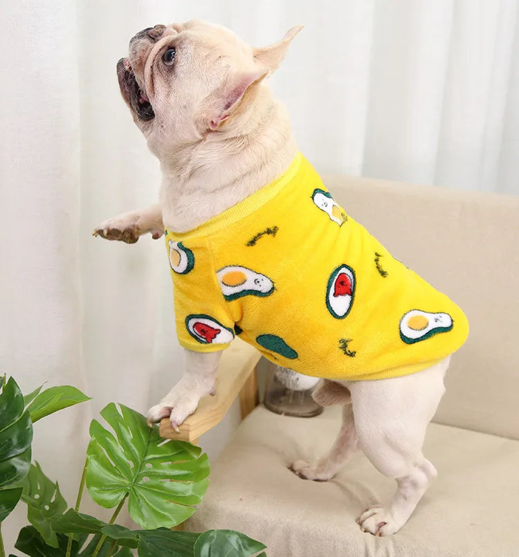 Warm Dog Clothes Hoodies for Small Dogs Cute French Bulldog Clothing Fashion Winter Puppy Supplies Cat Jumper Chihuahua Costume
