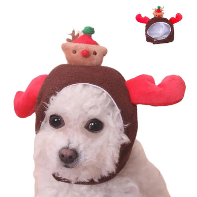 Dog Christmas Hat Cats Christmas Costume Breathable And Soft Christmas Dog Hat Costume For Small To Medium Pets Dogs Cats
