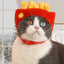 Cat Hats Halloween Dog Funny Cosplay Costume Hamburger Hats Burger-Shaped Puppy Costume Accessory Headwear for Cats Dogs Puppy